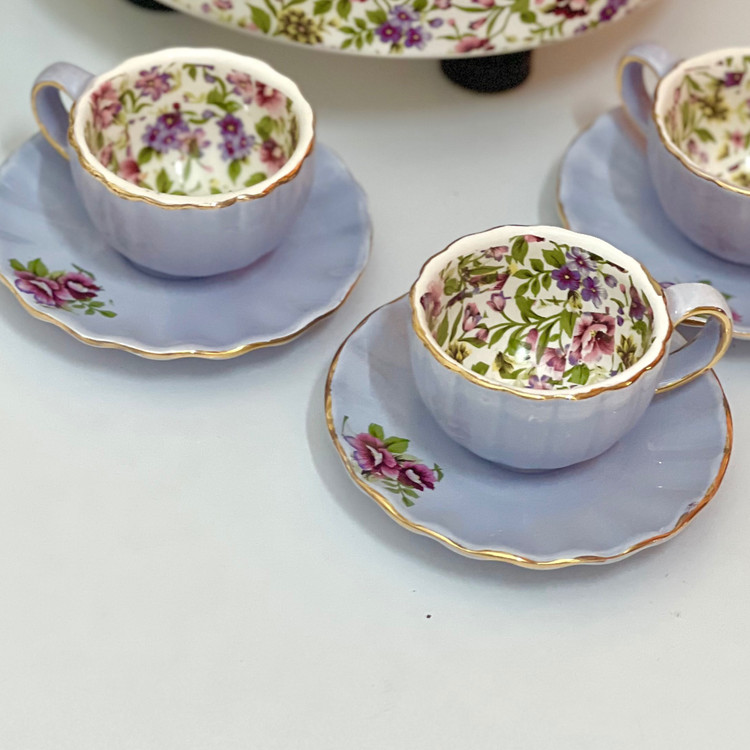 فنجان قهوه خوری باغ سبزمزین به طلای مات(پس کرایه)