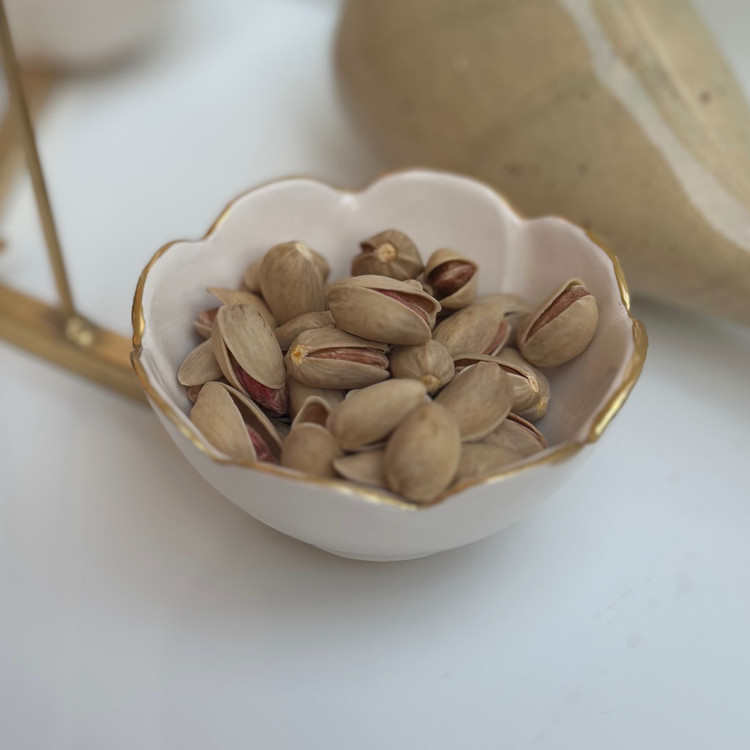 کاسه شقایق مزین به طلا و پلاتین (پس کرایه)